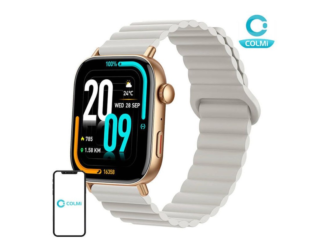 Colmi C8 Max smartwatch with magnetic strap (gold)