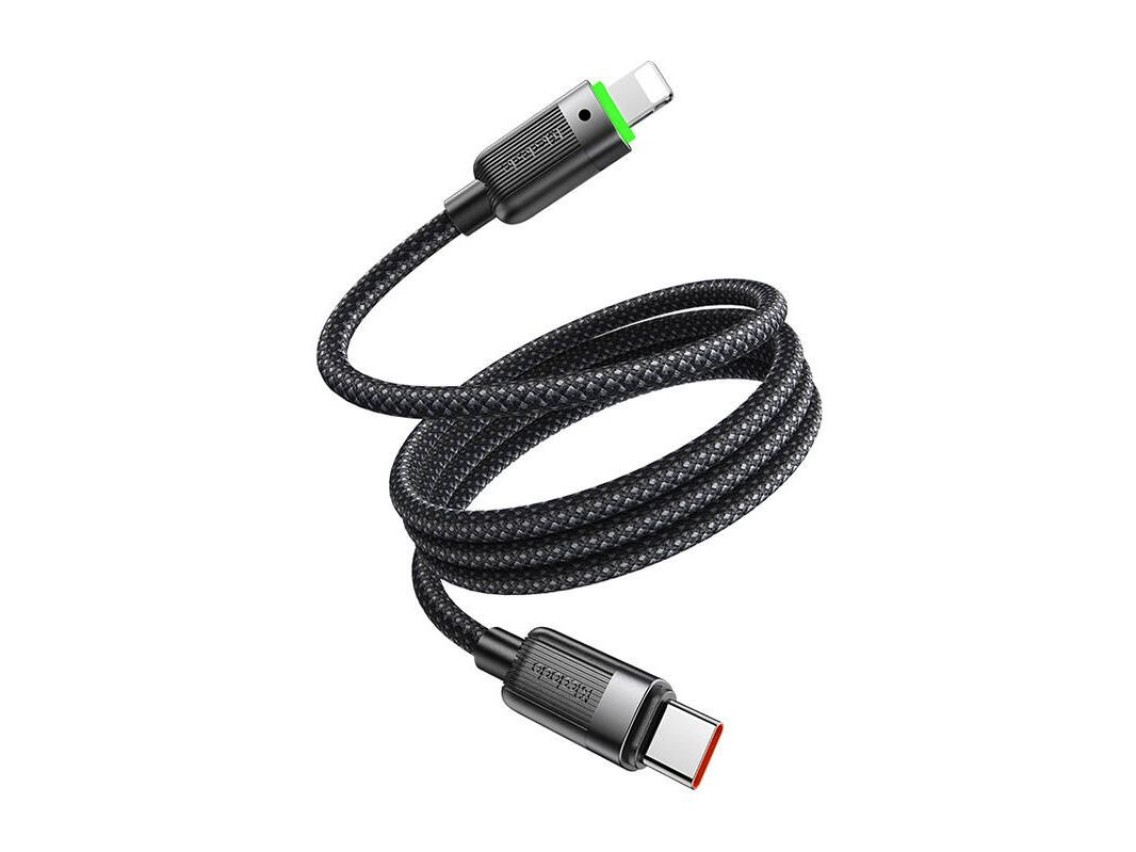 Cabo USB-C para Lightning Mcdodo CA-2010, 36 W, enrolamento autom�tico