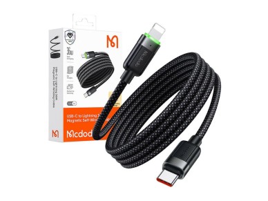 Cabo USB-C para Lightning Mcdodo CA-2010, 36 W, enrolamento autom�tico