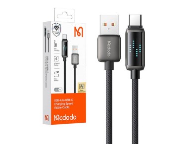 Cabo USB-A para USB-C Mcdodo CA-2350, 6A, display LED, 1,2 m