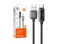 Cabo USB-A para USB-C Mcdodo CA-2350, 6A, display LED, 1,2 m Cabo USB-A para USB-C Mcdodo CA-2350, 6A, display LED, 1,2 m