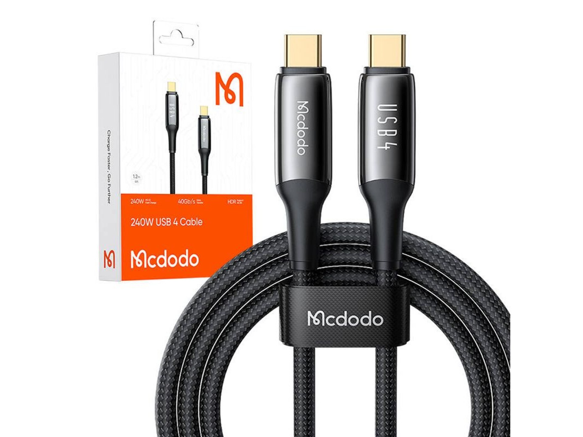 Cabo USB-C para USB-C Mcdodo CA-2990, PD 140 W, 1,2 m (preto)