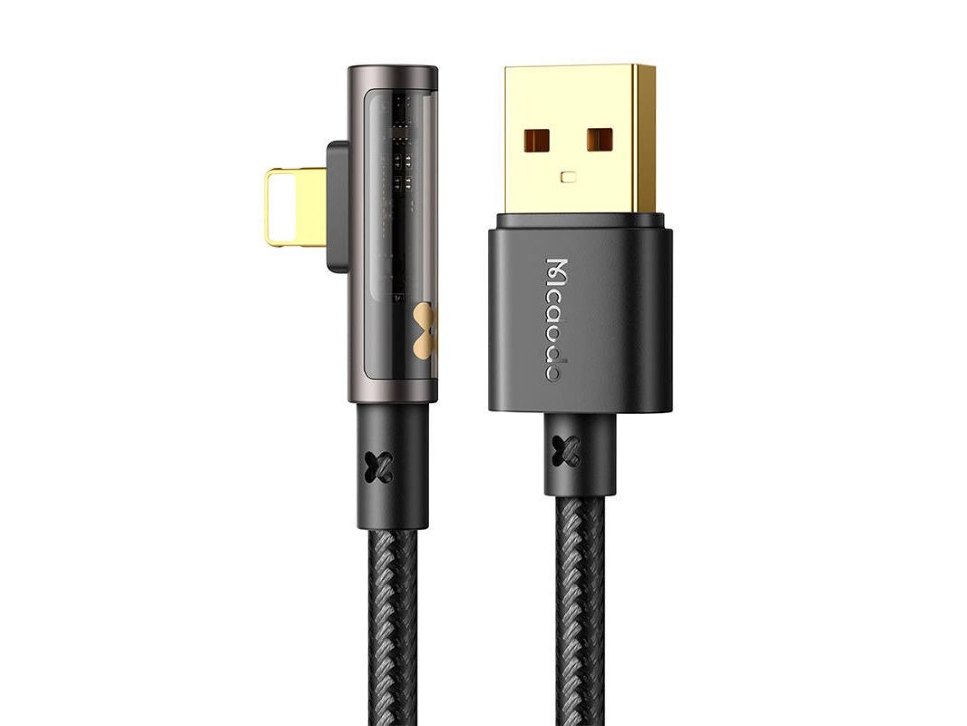 USB to lightning prism 90 degree cable Mcdodo CA-3511, 1.8m (black)