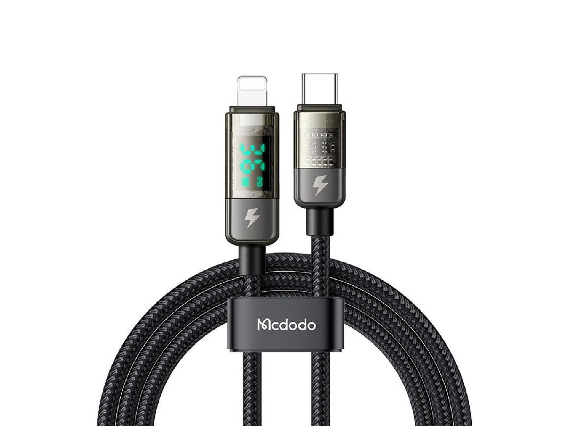 Cable USB-C a Lightning Mcdodo CA-3600, apagado automático, 36 W, 1,2 m (negro)
