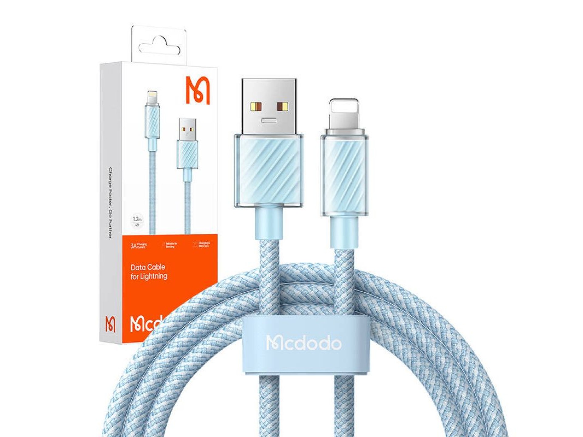 Cable USB-A a Lightning Mcdodo CA-3641, 1,2 m (azul)