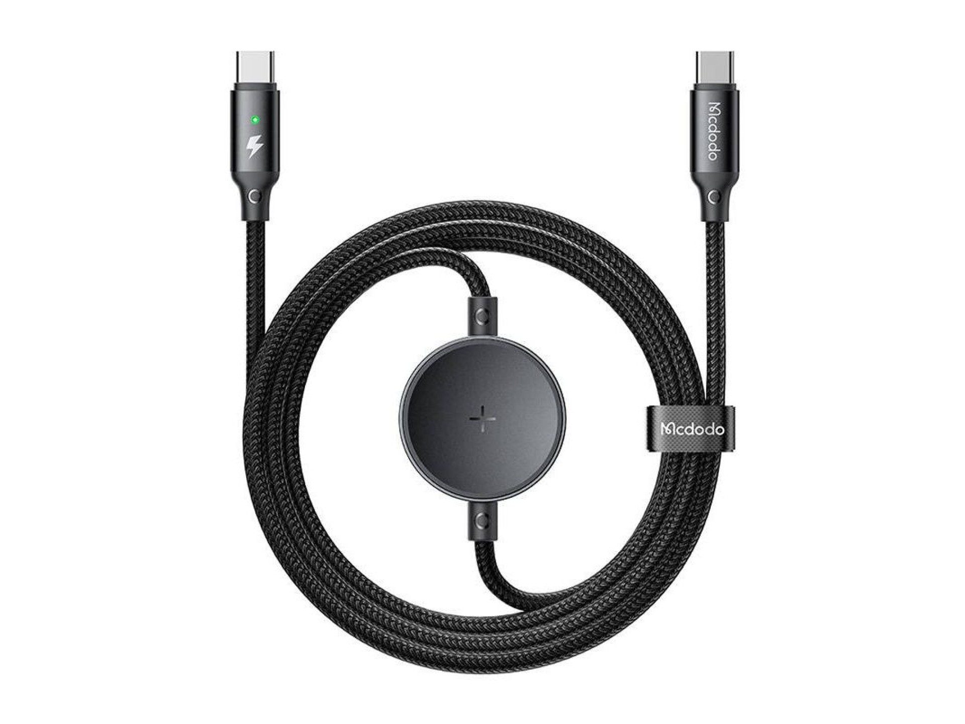 Cabo USB-C 2 em 1 Mcdodo CA-4170 + carregador sem fio para Samsung Watch, 60 W, 1,5 m