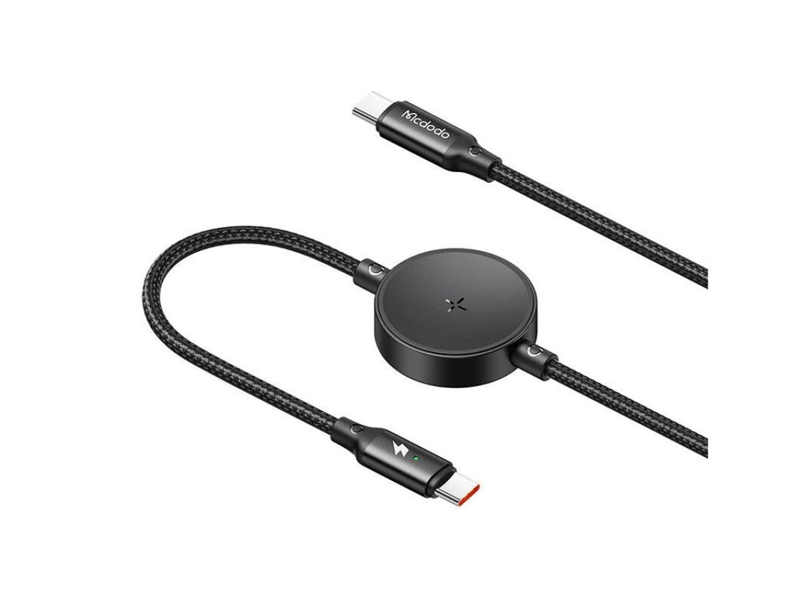 Cabo USB-C 2 em 1 Mcdodo CA-4170 + carregador sem fio para Samsung Watch, 60 W, 1,5 m