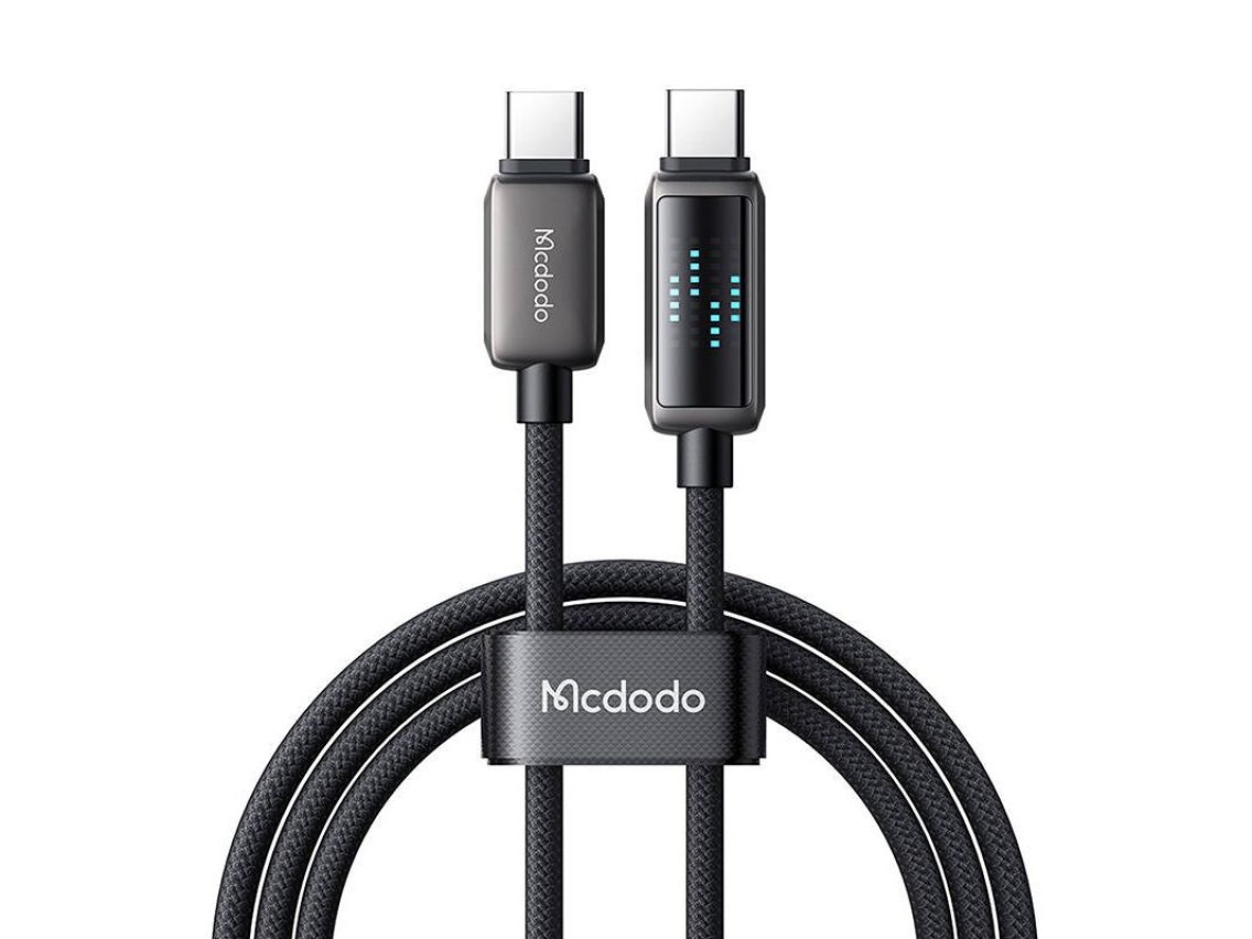 Cabo USB-C para USB-C Mcdodo CA-4250, 100 W, display LED, 1,2 m