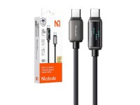 Cabo USB-C para USB-C Mcdodo CA-4250, 100 W, display LED, 1,2 m Cabo USB-C para USB-C Mcdodo CA-4250, 100 W, display LED, 1,2 m