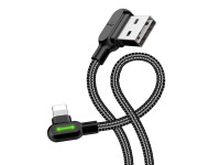 USB to Lightning cable, Mcdodo CA-4673, angled, 1.8m (black) USB to Lightning cable, Mcdodo CA-4673, angled, 1.8m (black)