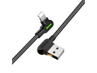 USB to Lightning cable, Mcdodo CA-4673, angled, 1.8m (black) USB to Lightning cable, Mcdodo CA-4673, angled, 1.8m (black)