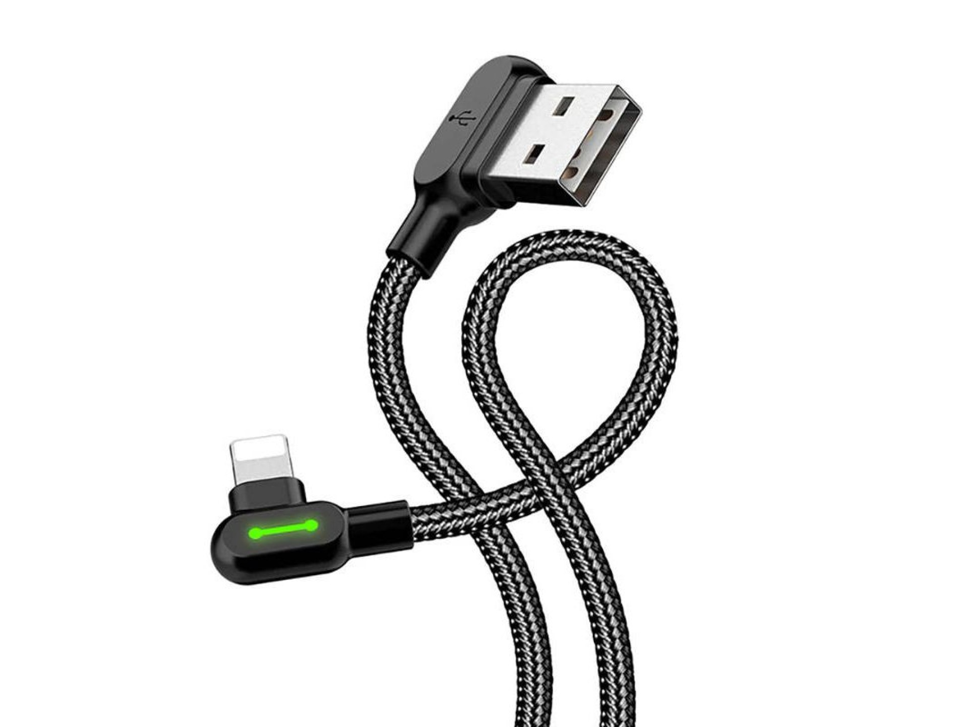 Cable USB a Lightning, Mcdodo CA-4679, en ángulo, 3 m (negro)