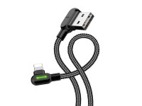 Cable USB a Lightning, Mcdodo CA-4679, en ángulo, 3 m (negro) Cable USB a Lightning, Mcdodo CA-4679, en ángulo, 3 m (negro)