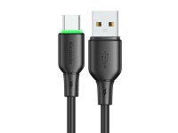 Cabo USB para USB-C Mcdodo CA-4751 com luz LED 1,2m (preto) Cabo USB para USB-C Mcdodo CA-4751 com luz LED 1,2m (preto)