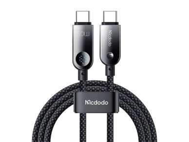 Cable de datos Mcdodo CA-4780 USB-C a USB-C de 60 W y 1,2 m (negro)