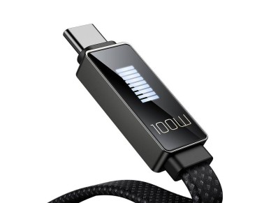 Cabo Mcdodo CA-4980 USB para USB-C com display 1,2m (preto)