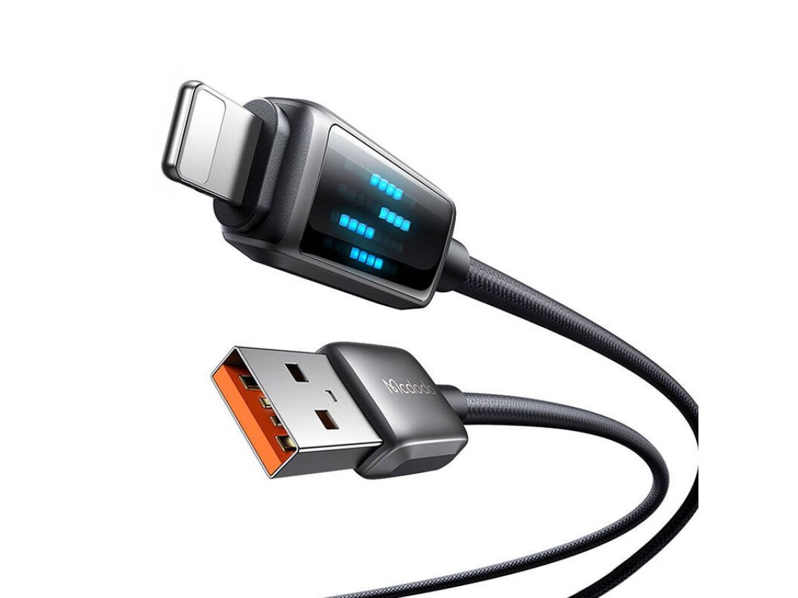 Mcdodo CA-5250 USB-A to Lightning cable, LED display, 1.2m