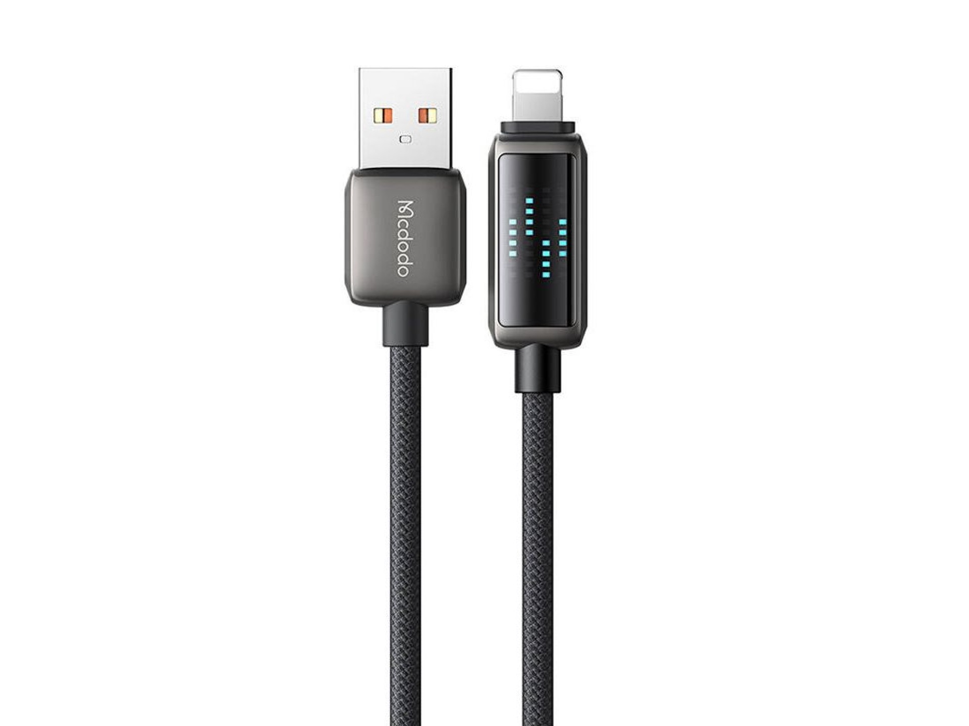 Cable USB-A a Lightning Mcdodo CA-5250, pantalla LED, 1,2 m