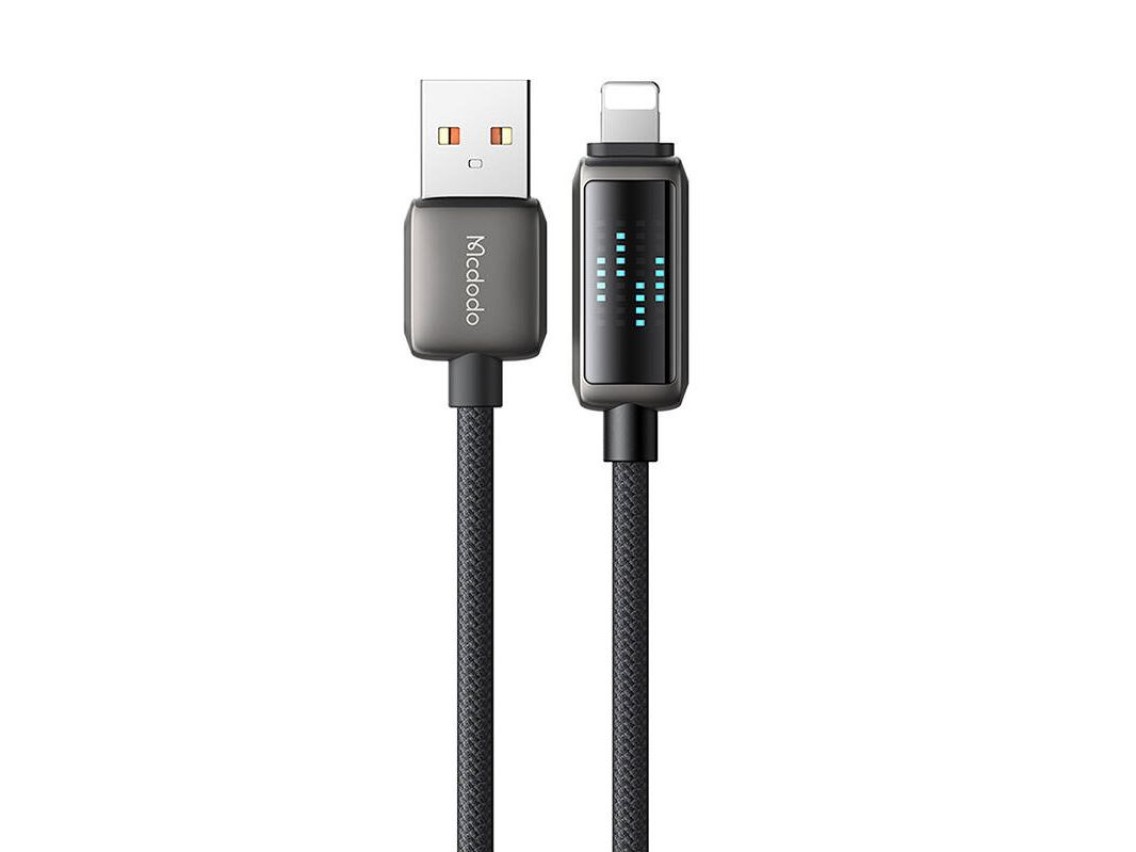 Mcdodo CA-5250 USB-A to Lightning cable, LED display, 1.2m