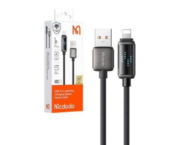Mcdodo CA-5250 USB-A to Lightning cable, LED display, 1.2m
