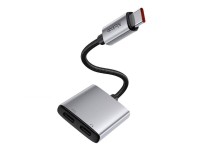 Adaptador de audio 2 en 1 Mcdodo CA-5570 2 en 1 USB-C a 2x USB-C Adaptador de audio 2 en 1 Mcdodo CA-5570 2 en 1 USB-C a 2x USB-C