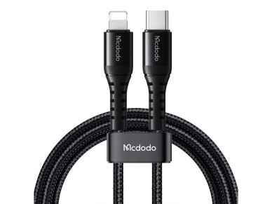 Cable USB-C to lightning Mcdodo CA-5630, 36W, 0.2m (black) Cable USB-C to lightning Mcdodo CA-5630, 36W, 0.2m (black)