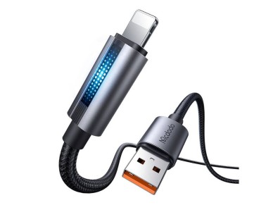 Mcdodo CA-5660 USB-A to Lightning cable with flashing light 1.2m (black) Mcdodo CA-5660 USB-A to Lightning cable with flashing light 1.2m (black)