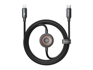 Mcdodo CA-5680 2-in-1 USB-C to Lightning cable + Apple Watch charger, 36W, 1.5m