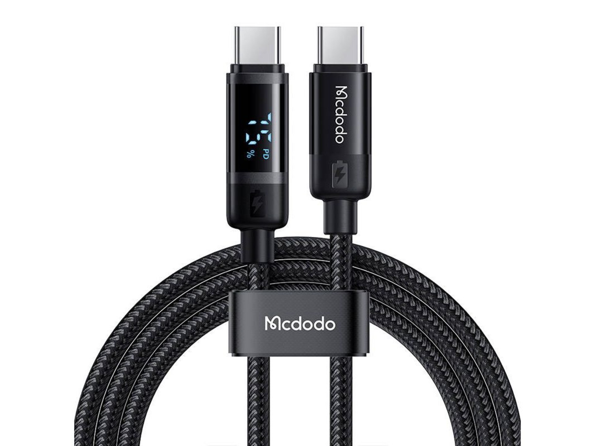 Cabo de dados Mcdodo CA-5780 USB-C para USB-C 60 W 1,2 m (preto)