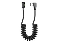 USB to Lightning cable, Mcdodo CA-7300, angled, 1.8m (black)