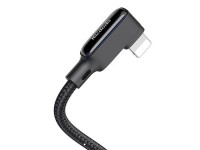 USB to Lightning cable, Mcdodo CA-7300, angled, 1.8m (black) USB to Lightning cable, Mcdodo CA-7300, angled, 1.8m (black)