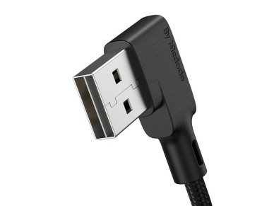 Cabo USB para USB-C, Mcdodo CA-7310, angulado, 1,8 m (preto)