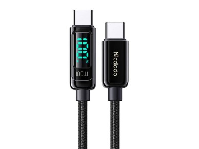 Mcdodo CA-8820 100W USB-C to USB-C cable, 1.2m (black) Mcdodo CA-8820 100W USB-C to USB-C cable, 1.2m (black)