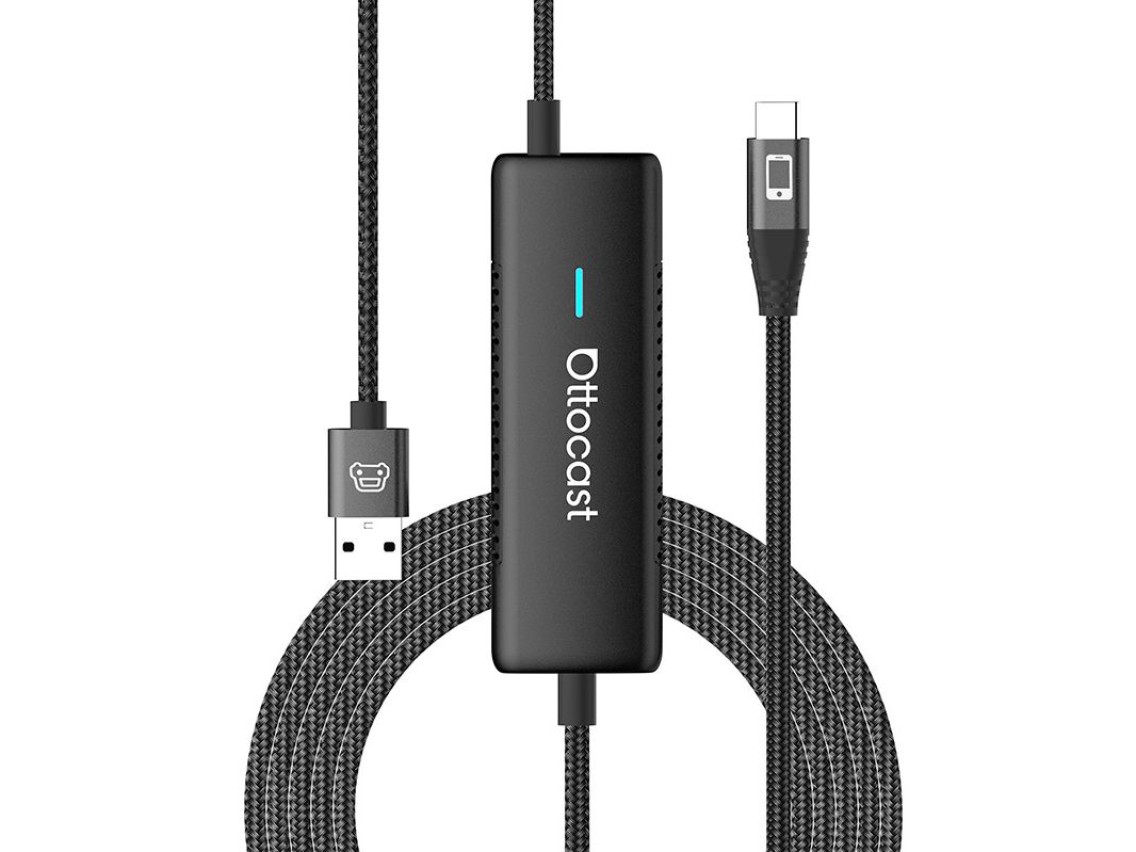 Adaptador de carro sem fio Ottocast com MirrorCast