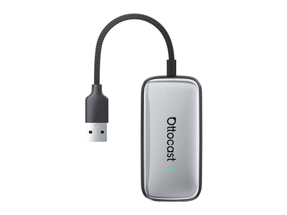 Adaptador inal�mbrico Ottocast Play2Video Ultra para CarPlay/Android Auto