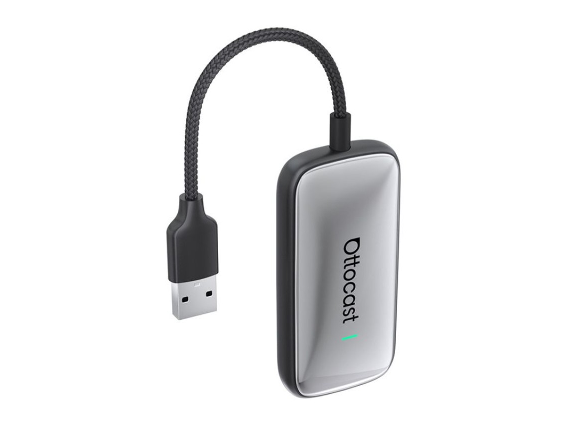 Adaptador inalámbrico Ottocast Play2Video Ultra para CarPlay/Android Auto