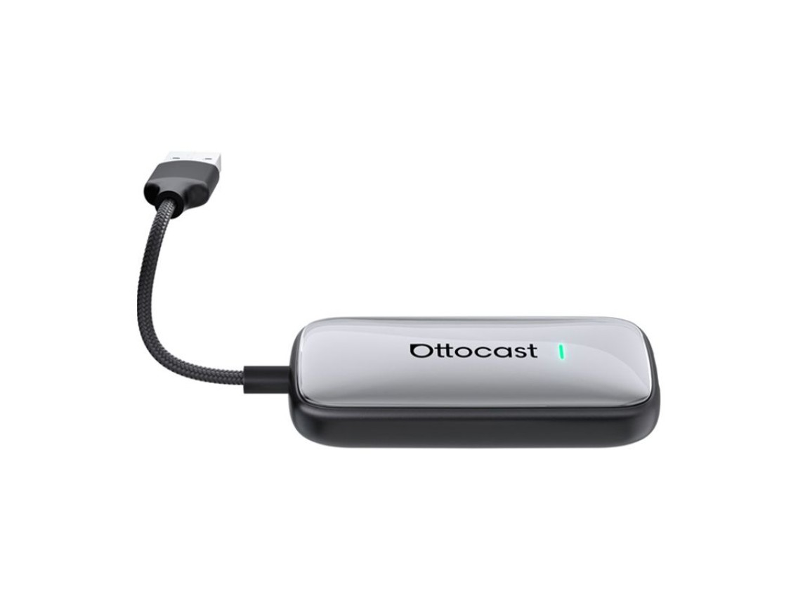 Adaptador inalámbrico Ottocast Play2Video Ultra para CarPlay/Android Auto