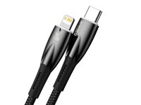 Baseus Glimmer Series Fast Charging Data Cable Type-C to iP 20W 2m Black Baseus Glimmer Series Fast Charging Data Cable Type-C to iP 20W 2m Black
