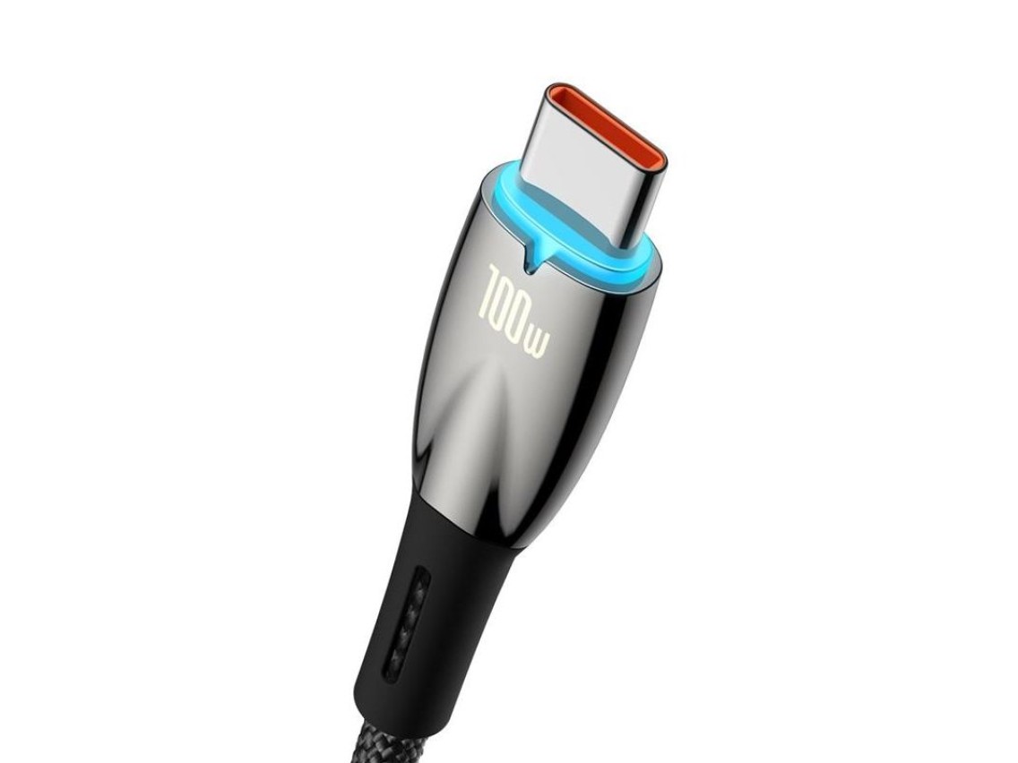 Baseus cable Glimmer USB - USB-C 2,0m black 100W