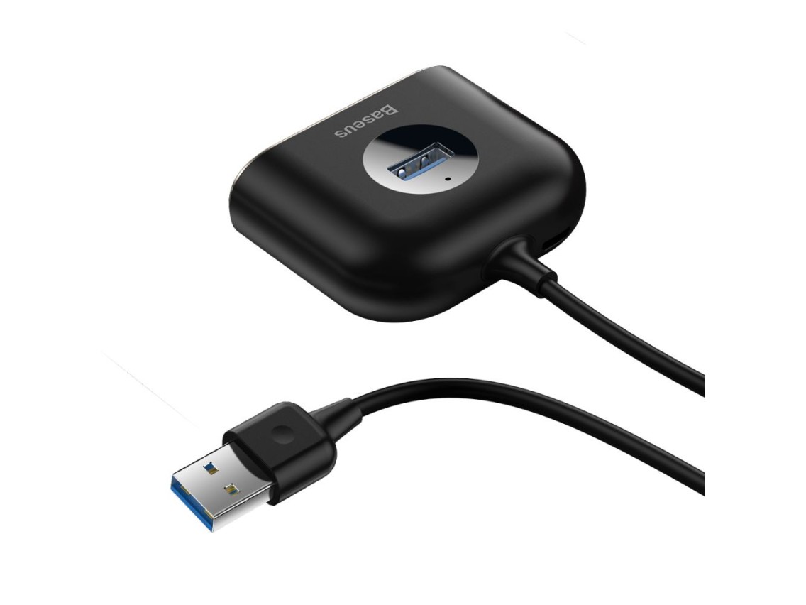 Baseus adapter HUB Square USB 3.0 to 4x USB black