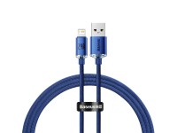 Cable Baseus Crystal Shine USB-Lightning 1,2 m 2,4 A azul
