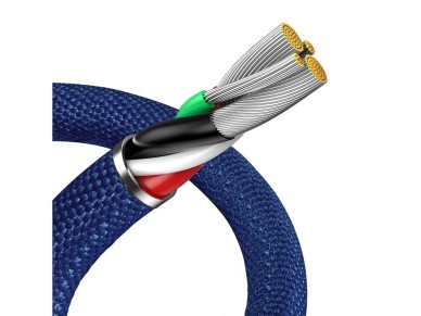 Cable Baseus Crystal Shine USB-Lightning 1,2 m 2,4 A azul