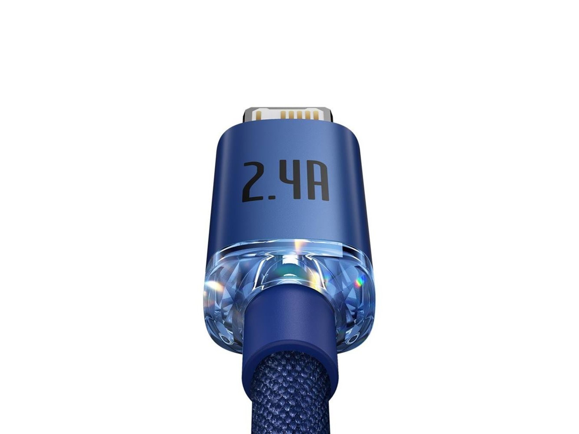 Cabo Baseus Crystal Shine USB - Lightning 1,2 m 2,4A azul