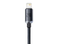 Cable Baseus Crystal Shine USB-Lightning 2,0 m 2,4 A negro