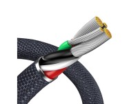 Cable Baseus Crystal Shine USB-Lightning 2,0 m 2,4 A negro