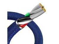 Cable Baseus Crystal Shine USB-Lightning 2,0 m 2,4 A azul Cable Baseus Crystal Shine USB-Lightning 2,0 m 2,4 A azul