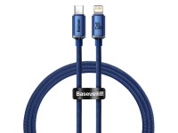 Cable Baseus Crystal Shine USB-C - Lightning 1,2 m 20 W azul