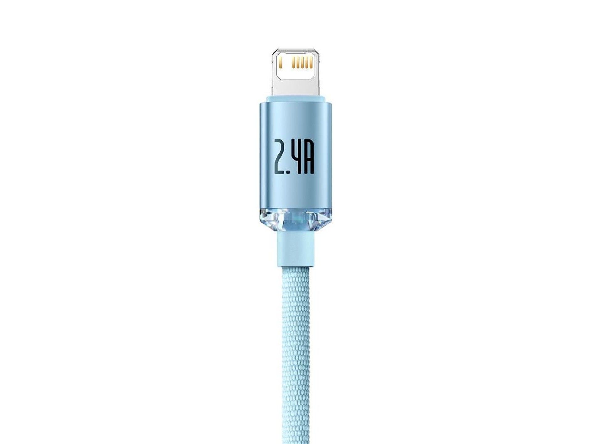 Cable Baseus Crystal Shine USB-Lightning 1,2 m 2,4A azul cielo