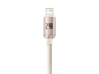 Baseus cable Crystal Shine USB - Lightning 1,2 m 2,4A pink Baseus cable Crystal Shine USB - Lightning 1,2 m 2,4A pink