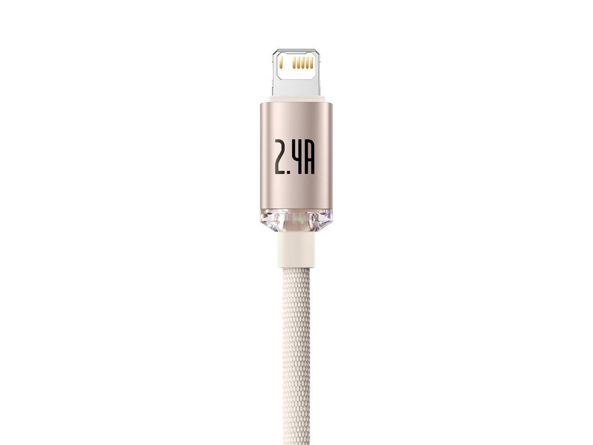 Baseus cable Crystal Shine USB - Lightning 1,2 m 2,4A pink